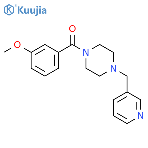 (3-methoxyphenyl)[4-(pyridin-3-ylmethyl)piperazin-1-yl]methanone structure