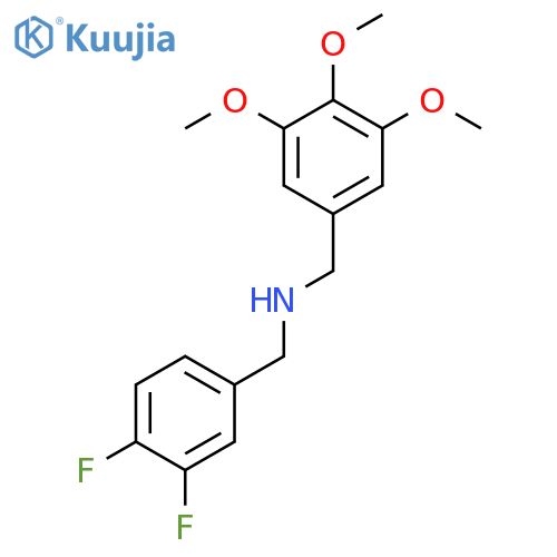 (3,4-difluorobenzyl)(3,4,5-trimethoxybenzyl)amine structure