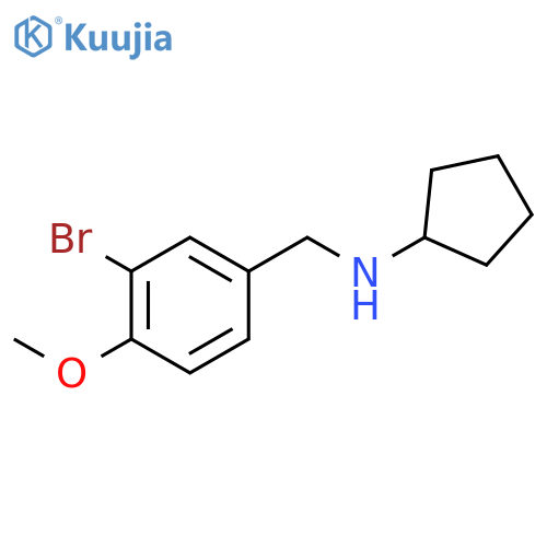(3-Bromo-4-methoxybenzyl)cyclopentylamine structure