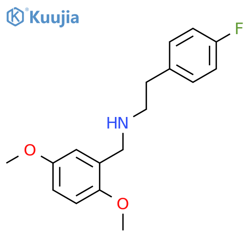 N-(2,5-dimethoxybenzyl)-2-(4-fluorophenyl)ethanamine structure
