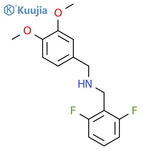 (2,6-difluorobenzyl)(3,4-dimethoxybenzyl)amine structure