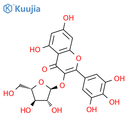 Myricetin 3-alpha-L-arabinofuranoside structure