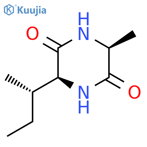 (3S,6S)-3-[(2S)-Butan-2-YL]-6-methylpiperazine-2,5-dione structure