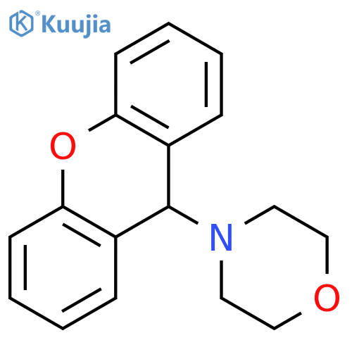 Morpholine, 4-(9H-xanthen-9-yl)- structure