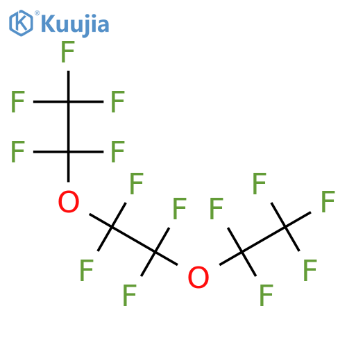 1,1'-[(1,1,2,2-tetrafluoroethane-1,2-diyl)bis(oxy)]bis(pentafluoroethane) structure