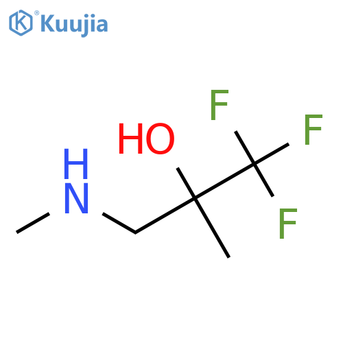 1,1,1-trifluoro-2-methyl-3-(methylamino)propan-2-ol structure