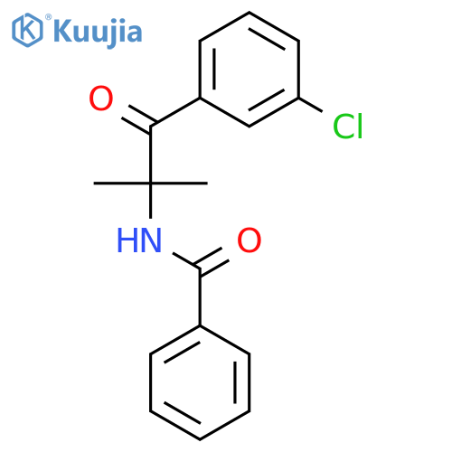 Benzamide, N-[2-(3-chlorophenyl)-1,1-dimethyl-2-oxoethyl]- structure