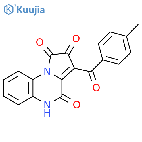 Pyrrolo[1,2-a]quinoxaline-1,2,4(5H)-trione, 3-(4-methylbenzoyl)- structure