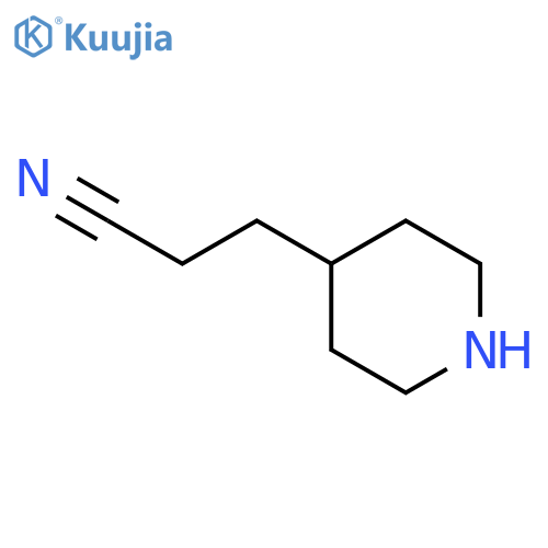 3-(piperidin-4-yl)propanenitrile structure
