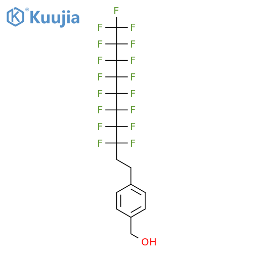4-(1h,1h,2h,2h-perfluorodecyl)benzyl alcohol structure