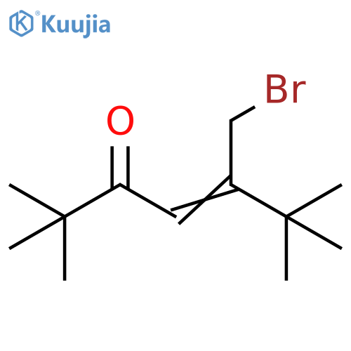 4-Hepten-3-one, 5-(bromomethyl)-2,2,6,6-tetramethyl- structure