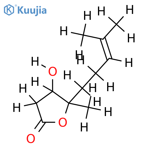 (4S,5S)-5-(4'-methyl-3'-pentenyl)-4-hydroxy-5-methyldihydrofuran-2-one structure