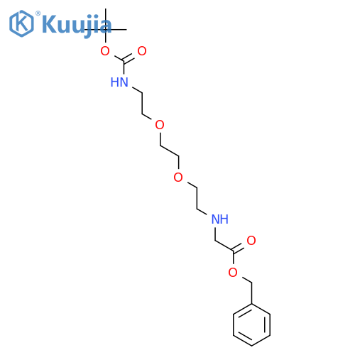 5,8-Dioxa-2,11-diazatridecanedioic acid, 1-(1,1-dimethylethyl) 13-(phenylmethyl) ester structure