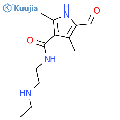 N-2-(Ethylamino)ethyl-5-formyl-2,4-dimethyl-1H-pyrrole-3-carboxamide structure