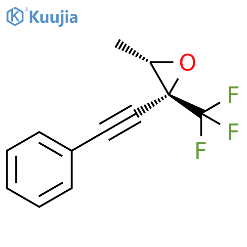Oxirane, 3-methyl-2-(phenylethynyl)-2-(trifluoromethyl)-, (2R,3S)-rel- structure