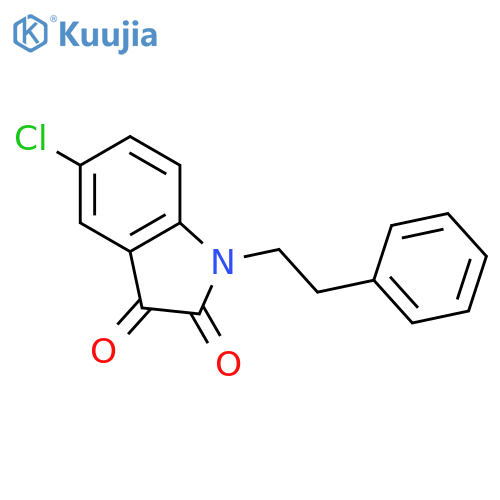 5-chloro-1-(2-phenylethyl)indole-2,3-dione structure