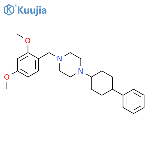 1-(2,4-Dimethoxy-benzyl)-4-(4-phenyl-cyclohexyl)-piperazine structure