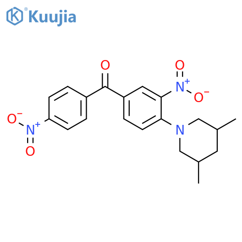 [4-(3,5-Dimethyl-piperidin-1-yl)-3-nitro-phenyl]-(4-nitro-phenyl)-methanone structure