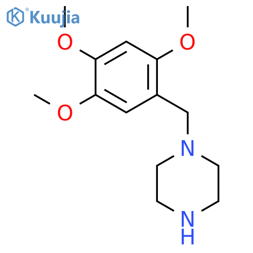 1-(2,4,5-Trimethoxybenzyl)piperazine structure