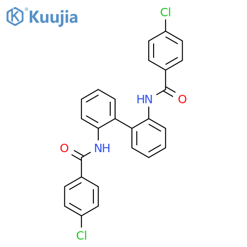 Benzamide, N,N'-[1,1'-biphenyl]-2,2'-diylbis[4-chloro- structure