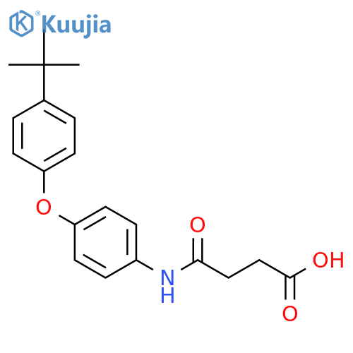 4-{4-(4-tert-Butylphenoxy)phenyl-amino}-4-oxobutanoic acid structure