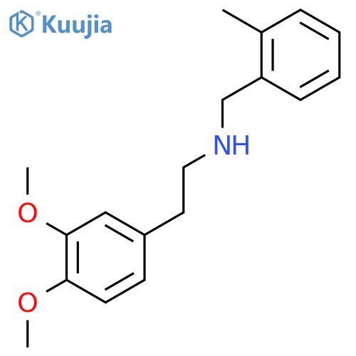 2-(3,4-Dimethoxyphenyl)-N-(2-methylbenzyl)ethanamine structure