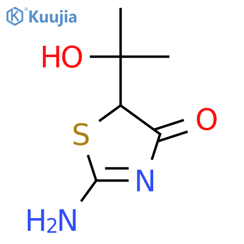 2-amino-5-(1-hydroxy-1-methylethyl)-4(5H)-Thiazolone structure