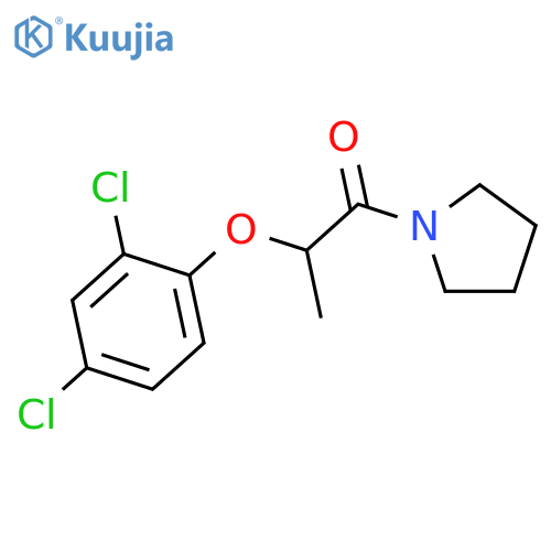 1-[2-(2,4-dichlorophenoxy)propanoyl]pyrrolidine structure