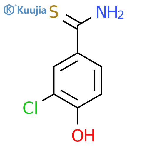 3-CHLORO-4-HYDROXYBENZENE-1-CARBOTHIOAMIDE structure