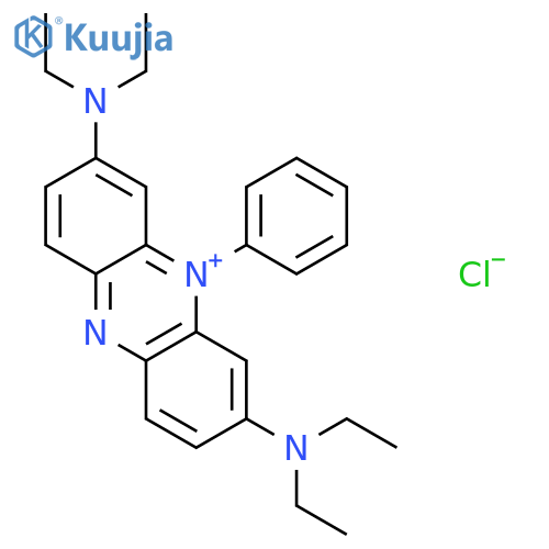 Phenazinium,3,7-bis(diethylamino)-5-phenyl-, chloride (1:1) structure