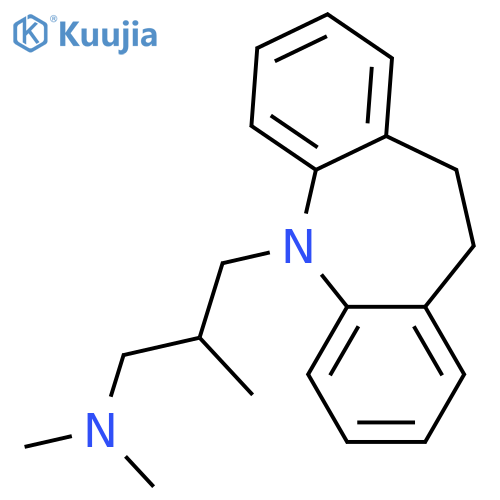 5H-Dibenz[b,f]azepine-5-propanamine,10,11-dihydro-N,N,b-trimethyl-, (-)- structure