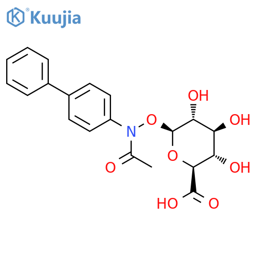 b-D-Glucopyranuronic acid,1-O-(acetyl[1,1'-biphenyl]-4-ylamino)- (9CI) structure