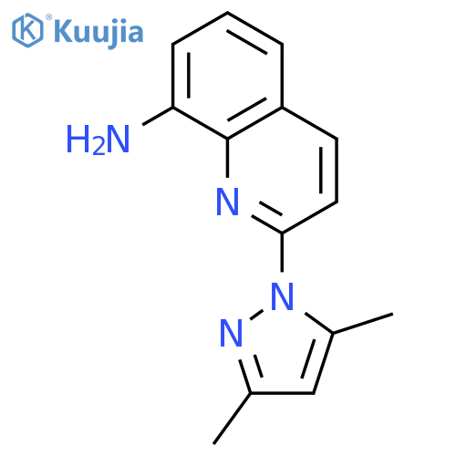 2-(3,5-Dimethyl-1H-pyrazol-1-yl)quinolin-8-amine structure