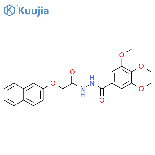 Benzoic acid, 3,4,5-trimethoxy-, 2-[(2-naphthalenyloxy)acetyl]hydrazide structure