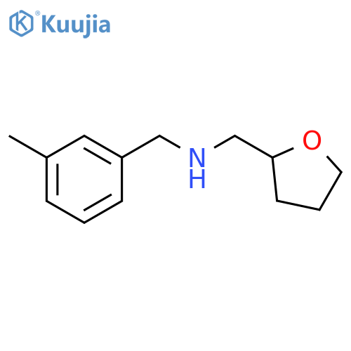 1-(3-methylphenyl)-N-(tetrahydrofuran-2-ylmethyl)methanamine structure