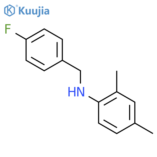 N-(4-fluorobenzyl)-2,4-dimethylaniline structure