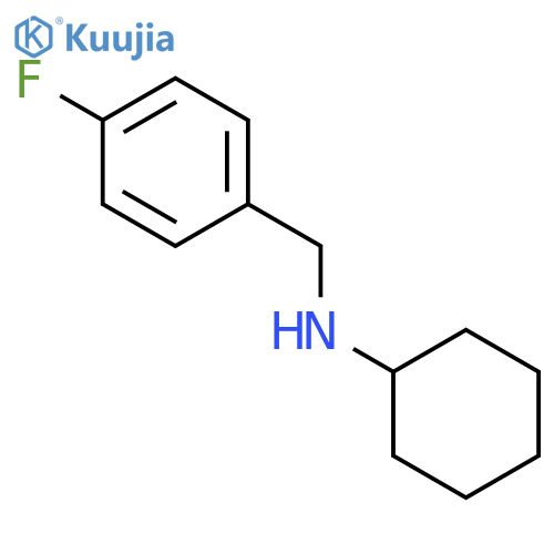 N-(4-Fluorobenzyl)cyclohexanamine structure