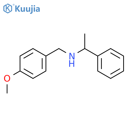 (4-Methoxy-benzyl)-(1-phenyl-ethyl)-amine structure
