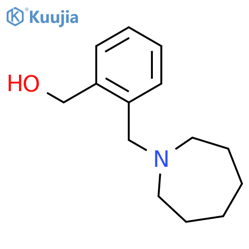 2-(azepan-1-ylmethyl)phenylmethanol structure