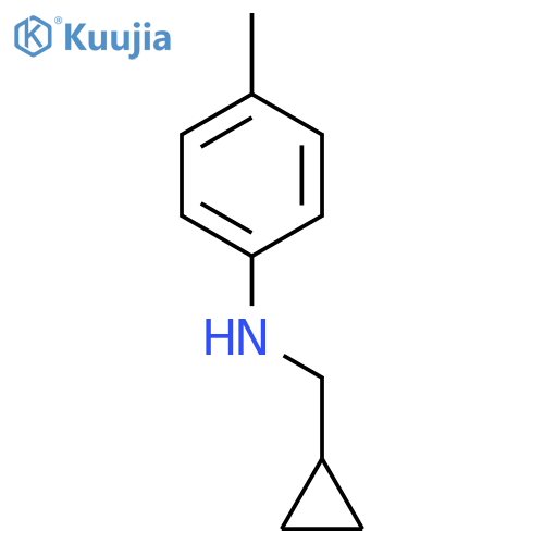 N-(cyclopropylmethyl)-4-methylaniline structure