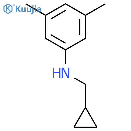 N-(cyclopropylmethyl)-3,5-dimethylaniline structure