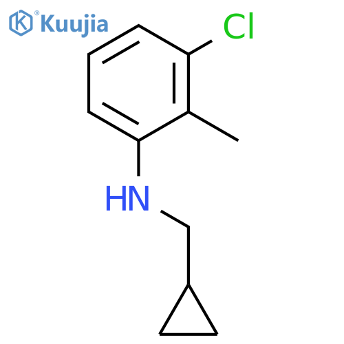 3-Chloro-N-(cyclopropylmethyl)-2-methylaniline structure