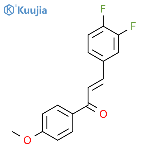 2-Propen-1-one, 3-(3,4-difluorophenyl)-1-(4-methoxyphenyl)-, (2E)- structure