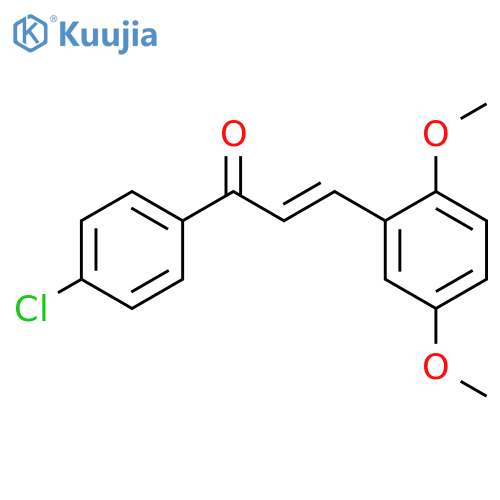 (2E)-1-(4-chlorophenyl)-3-(2,5-dimethoxyphenyl)prop-2-en-1-one structure