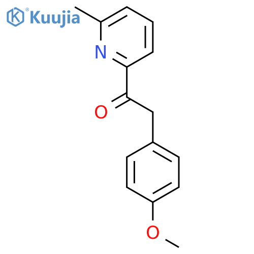 Ethanone, 2-(4-methoxyphenyl)-1-(6-methyl-2-pyridinyl)- structure