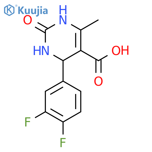 5-Pyrimidinecarboxylicacid, 4-(3,4-difluorophenyl)-1,2,3,4-tetrahydro-6-methyl-2-oxo- structure