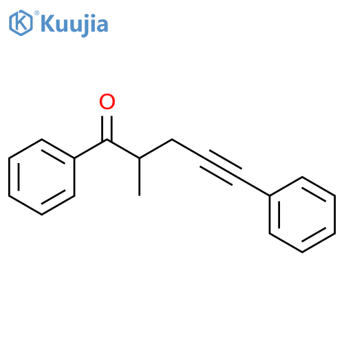 4-Pentyn-1-one, 2-methyl-1,5-diphenyl- structure