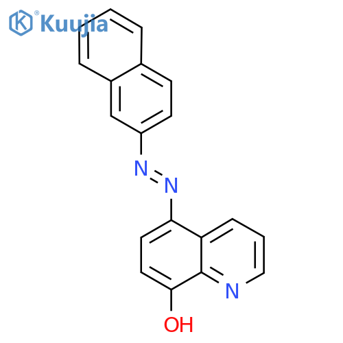 (5E)-5-2-(naphthalen-2-yl)hydrazin-1-ylidene-5,8-dihydroquinolin-8-one structure