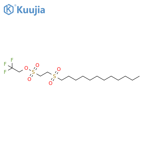 2,2,2-trifluoroethyl 2-(dodecane-1-sulfonyl)ethane-1-sulfonate structure