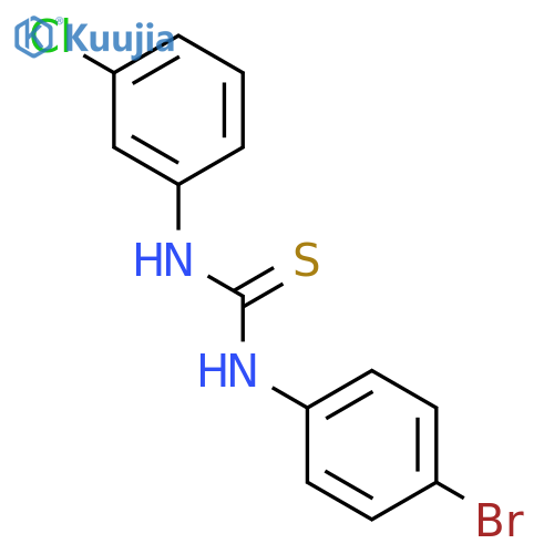 Thiourea, N-(4-bromophenyl)-N'-(3-chlorophenyl)- structure